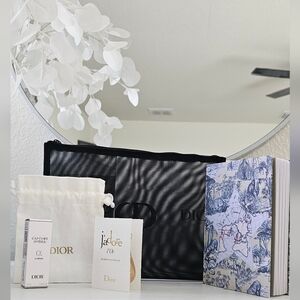 NWOT Christian Dior Mesh Trousse Pouch Bundle